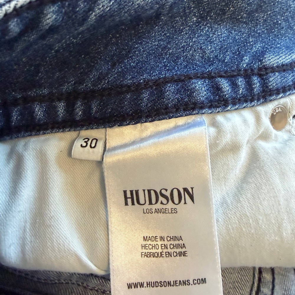 Hudson denim Cutoff Shorts - Blue Distressed Women's Shorts - Picture 7 of 7